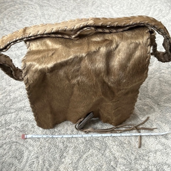 claudia Firenze Feux Fur and Leather Boho Purse - Picture 2 of 6